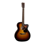 Martin OMC-10E Modern Burst Orchestra Modern Acoustic Electric Guitar, Spruce/ Sapele, Burst w/ Soft Shell Case